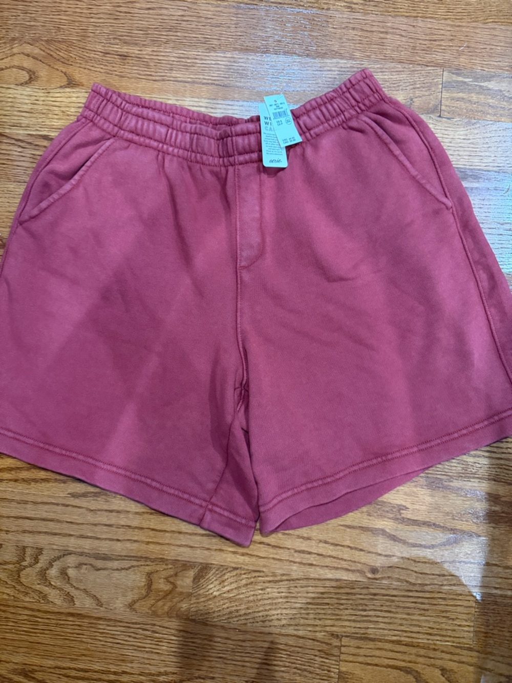 Aerie- Women’s Casual Elastic-Waist Lounge Shorts - Rose. NWT!
